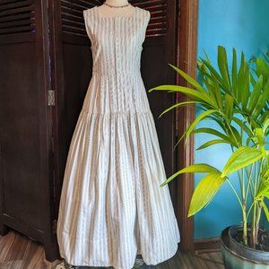 DOEN Rem Blue Striped Chambray Dress Size SML